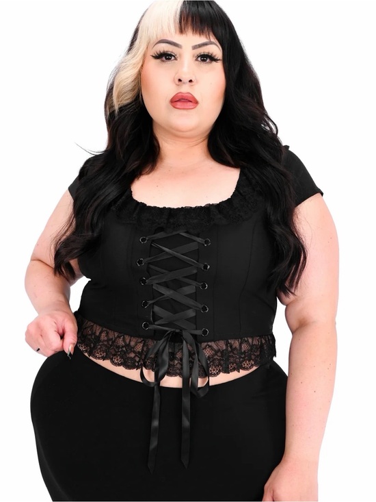 Foxblood Tops - Foxblood Alena corset top